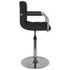vidaXL Dining Chair Black Fabric