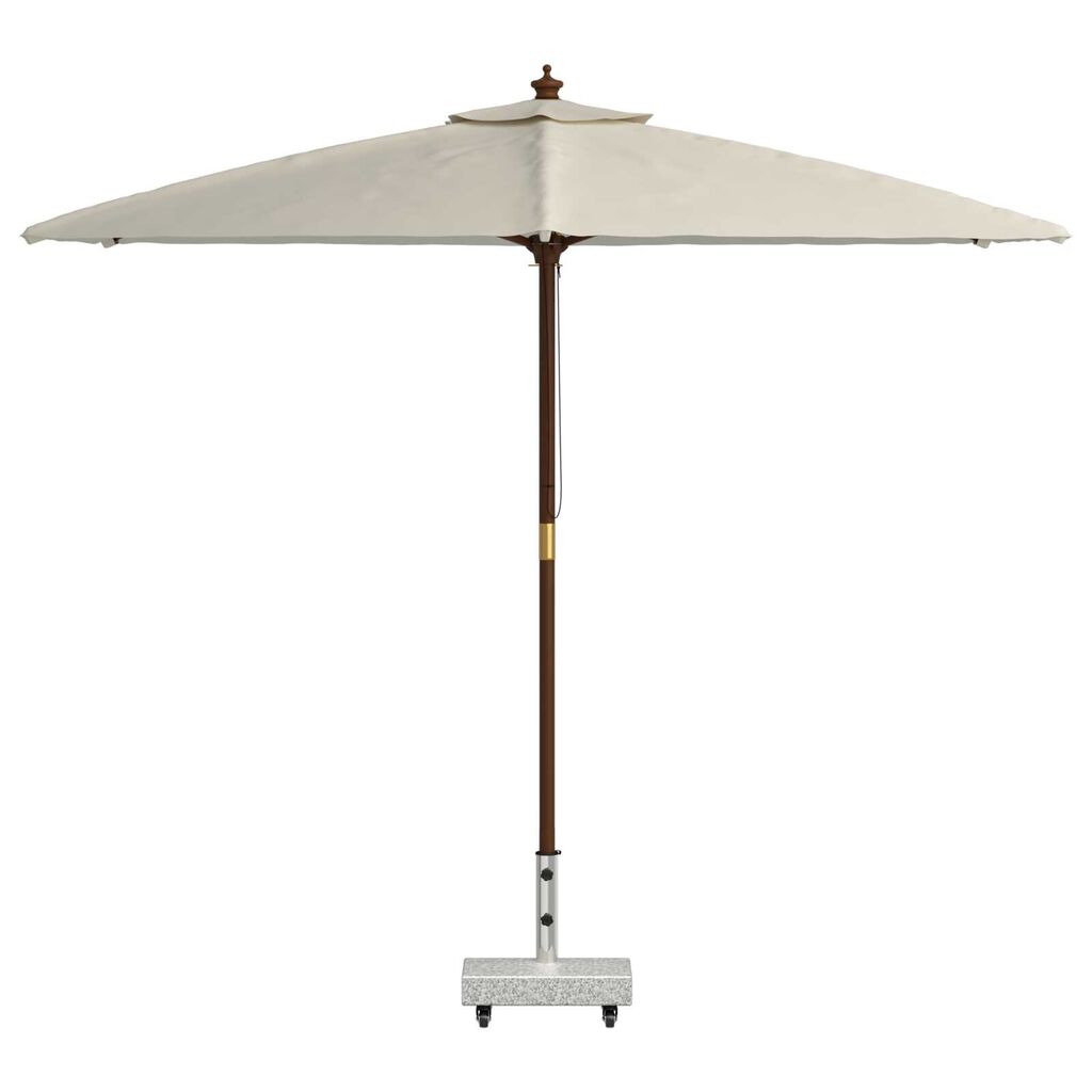 vidaXL Umbrella Base Light Grey 45x25x8.3 cm Granite