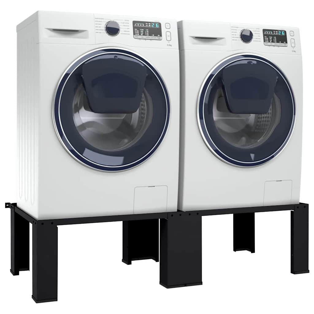 vidaXL Double Washing and Drying Machine Pedestal White