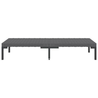 vidaXL 7 Piece Garden Lounge Set with Cushions Poly Rattan Dark Grey,  vidaXL 7 Piece Garden Lounge Set with Cushions Poly Rattan Dark Grey