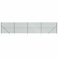 vidaXL Chain Link Fence with Spike Anchors Green 1.6x10 m, green vidaXL Chain Link Fence with Spike Anchors Green 1.6x10 m