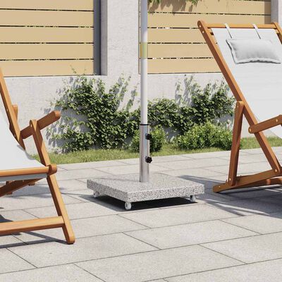 vidaXL Parasol Base Granite 30 kg Square Grey, grey vidaXL Parasol Base Granite 30 kg Square Grey