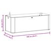 vidaXL Garden Raised Bed with Self Watering System Anthracite 100x43x33 cm