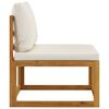 vidaXL 5 Piece Garden Lounge Set with Cushions Solid Acacia Wood