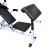 vidaXL Weight Bench with Weight Rack, Barbell and Dumbbell Set 30.5kg