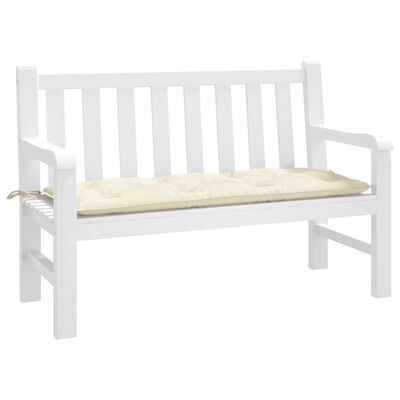 vidaXL Garden Bench Cushion Cream 120x50x7 cm Oxford Fabric, cream vidaXL Garden Bench Cushion Cream 120x50x7 cm Oxford Fabric