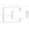 vidaXL Wall Shelf White 104x20x58.5 cm Engineered Wood