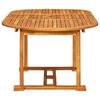 vidaXL 7 Piece Outdoor Dining Set Solid Acacia Wood
