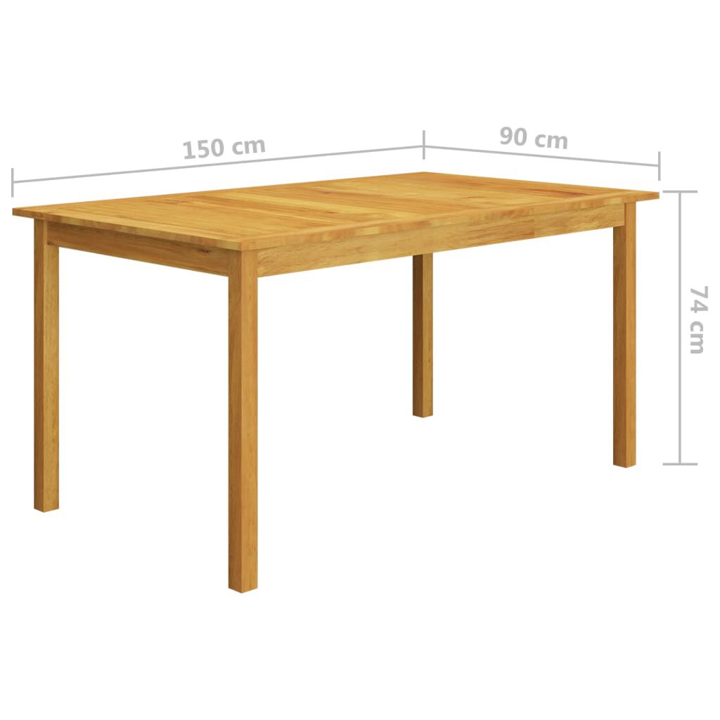 vidaXL 5 Piece Garden Dining Set Grey