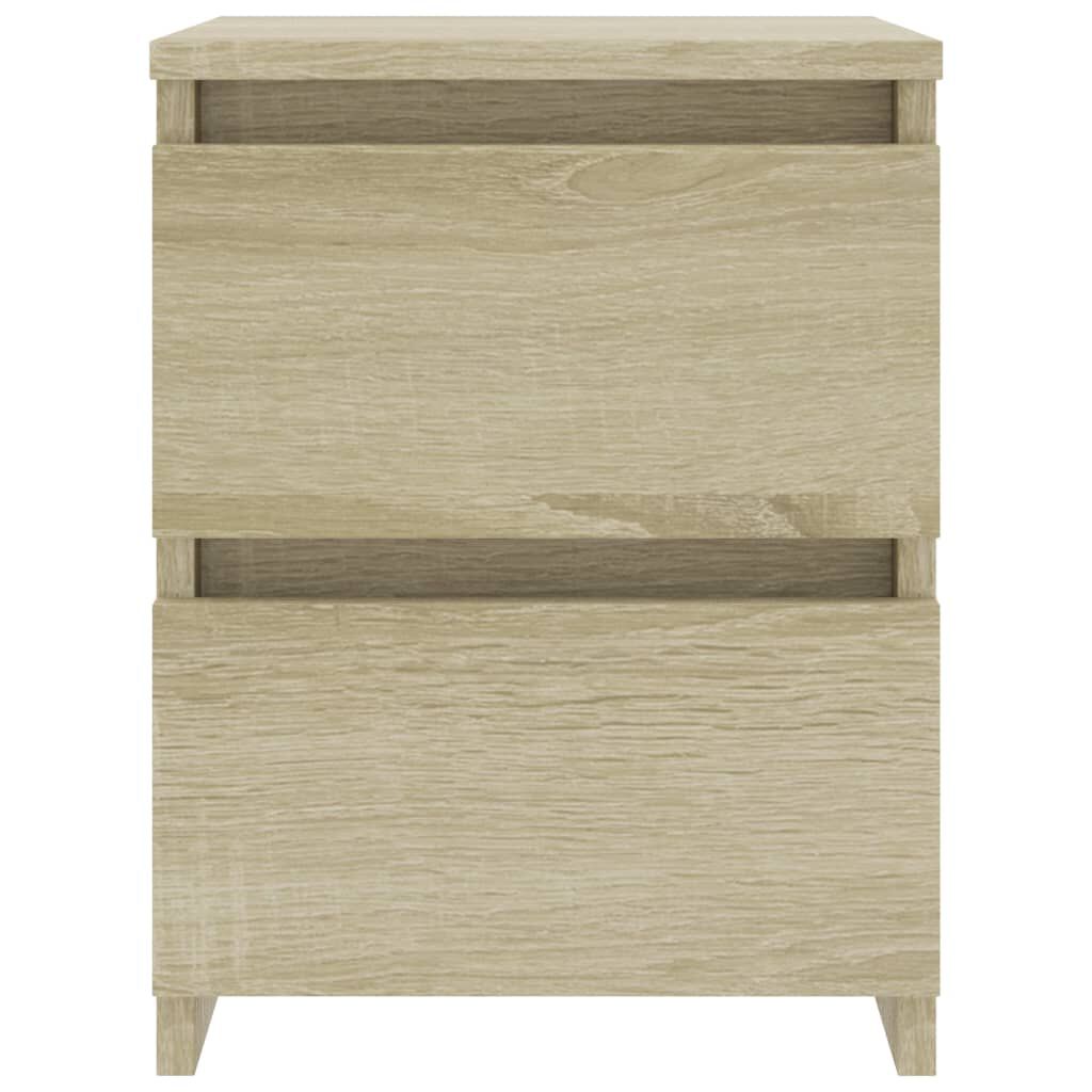 vidaXL Bedside Cabinets 2 pcs Sonoma Oak 30x30x40 cm Engineered Wood