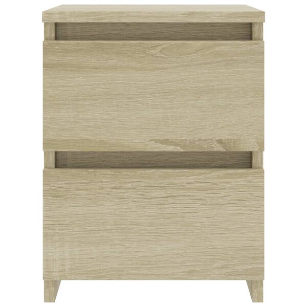 vidaXL Bedside Cabinets 2 pcs Sonoma Oak 30x30x40 cm Engineered Wood