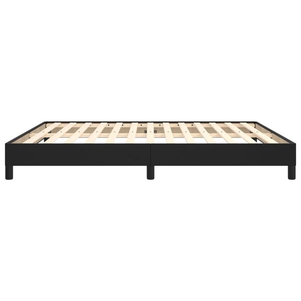 vidaXL Bed Frame without Mattress Black 180x200 cm Super King Faux Leather