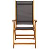 vidaXL Folding Garden Chairs 2 pcs Solid Acacia Wood and Textilene