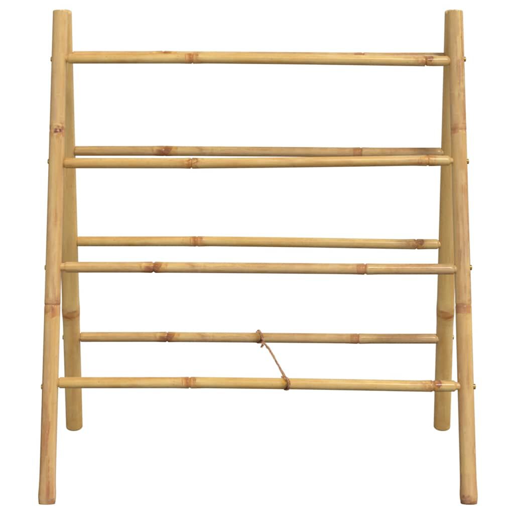 vidaXL Double Towel Ladder with 4 Rungs 90x50x100 cm Bamboo