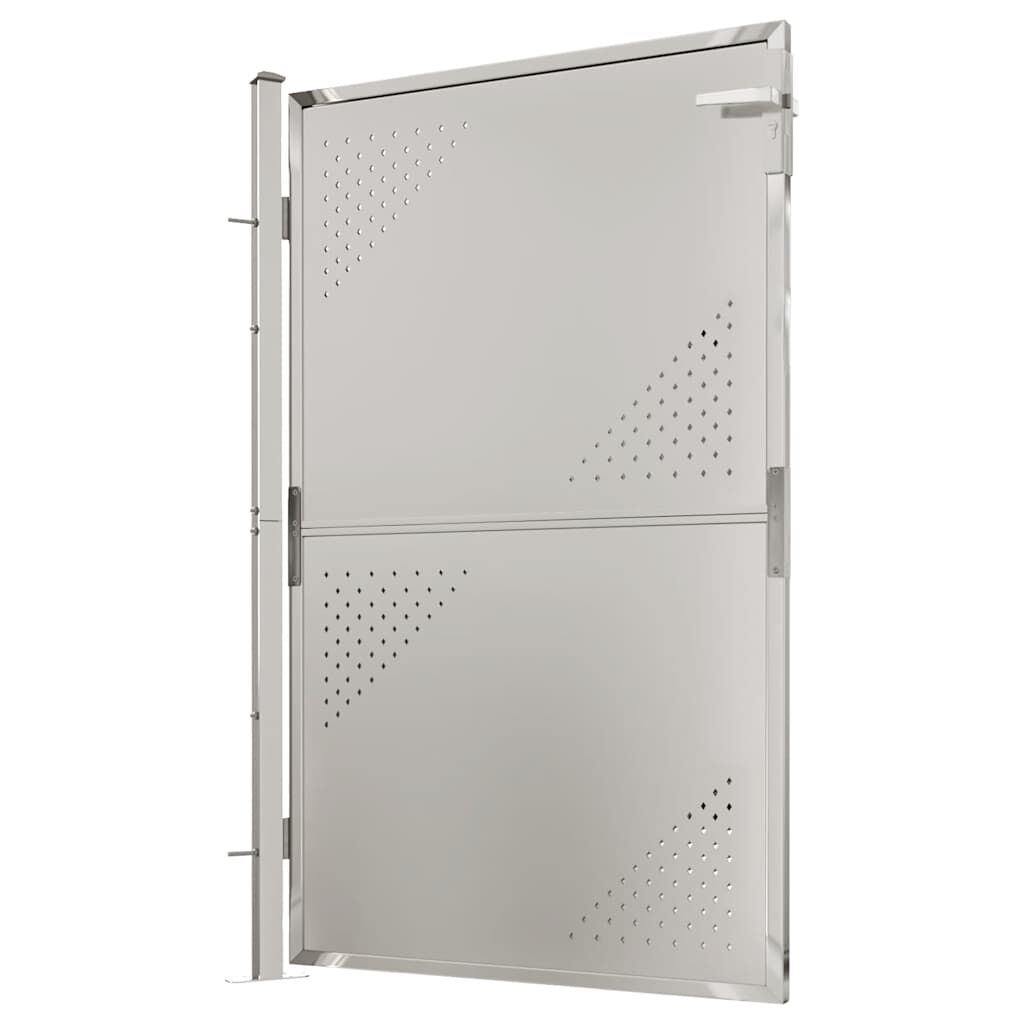 vidaXL Garden Gate 100x150 cm Stainless Steel