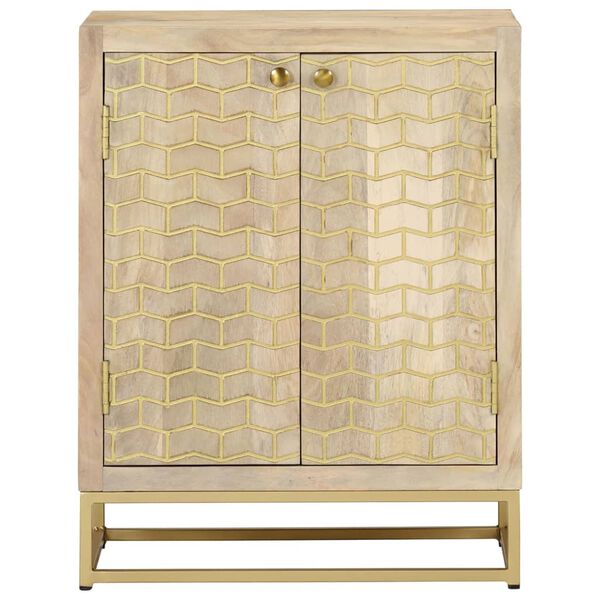 vidaXL Sideboard with 2 Doors 55x30x70 cm Solid Wood Mango