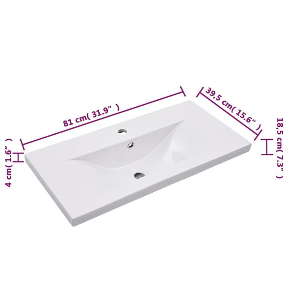 vidaXL Bathroom Furniture Set Sonoma Oak Engineered Wood