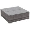 vidaXL 7 Piece Garden Lounge Set with Cushions Poly Rattan Grey