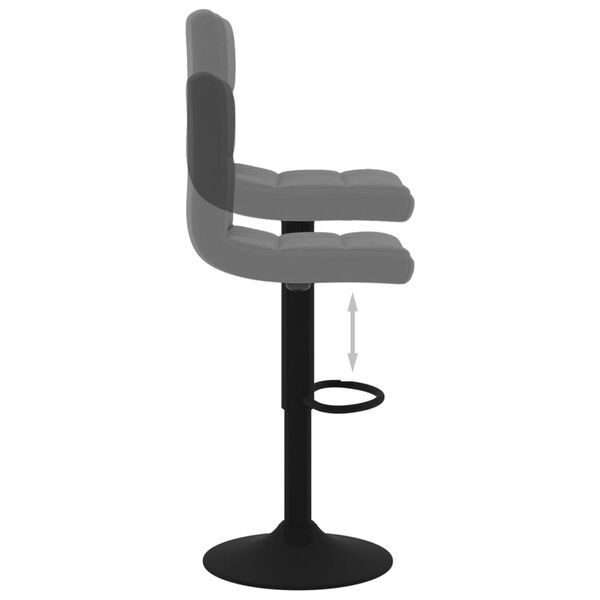 vidaXL Bar Stools 2 pcs Dark Grey Velvet
