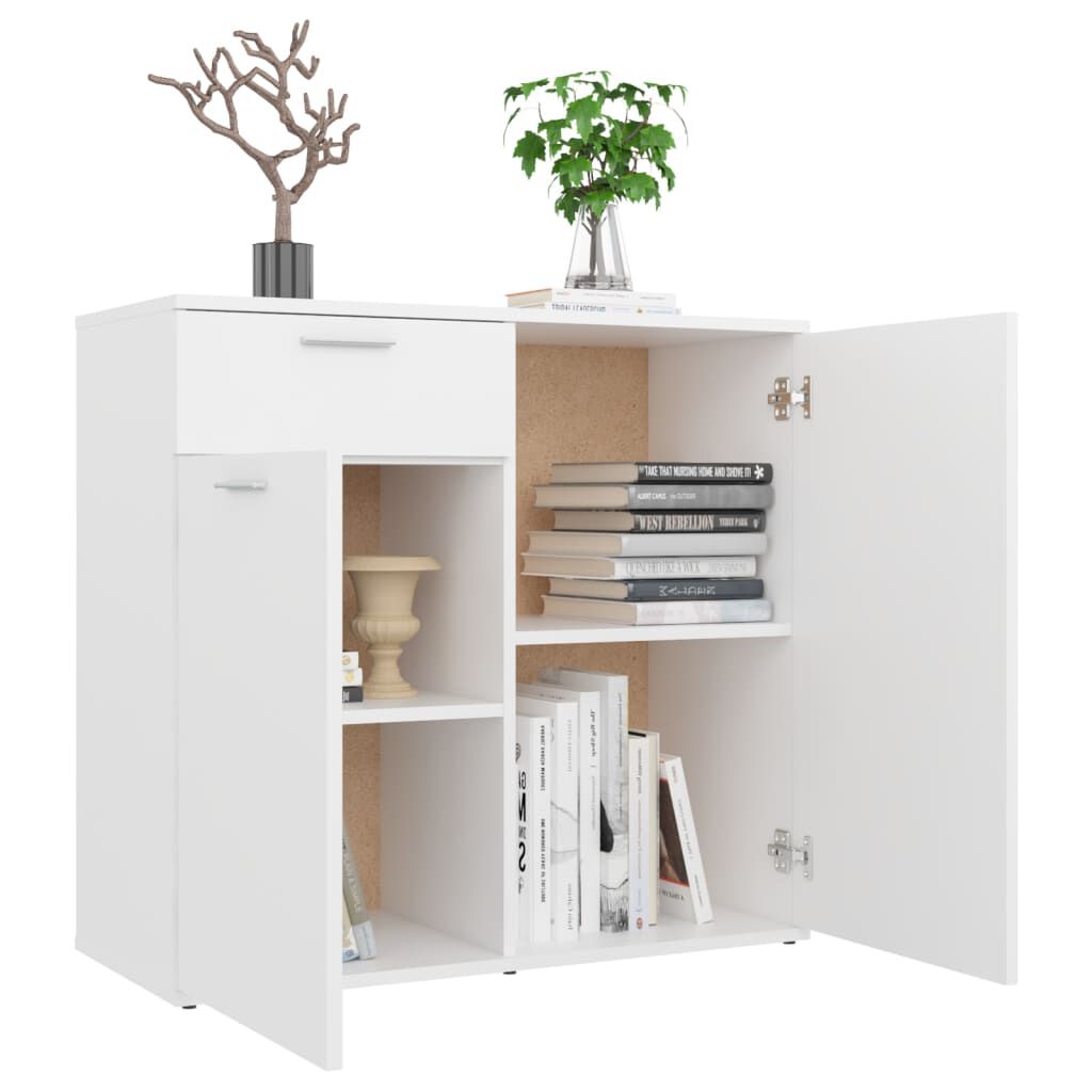 vidaXL Sideboard White 80x36x75 cm Engineered Wood