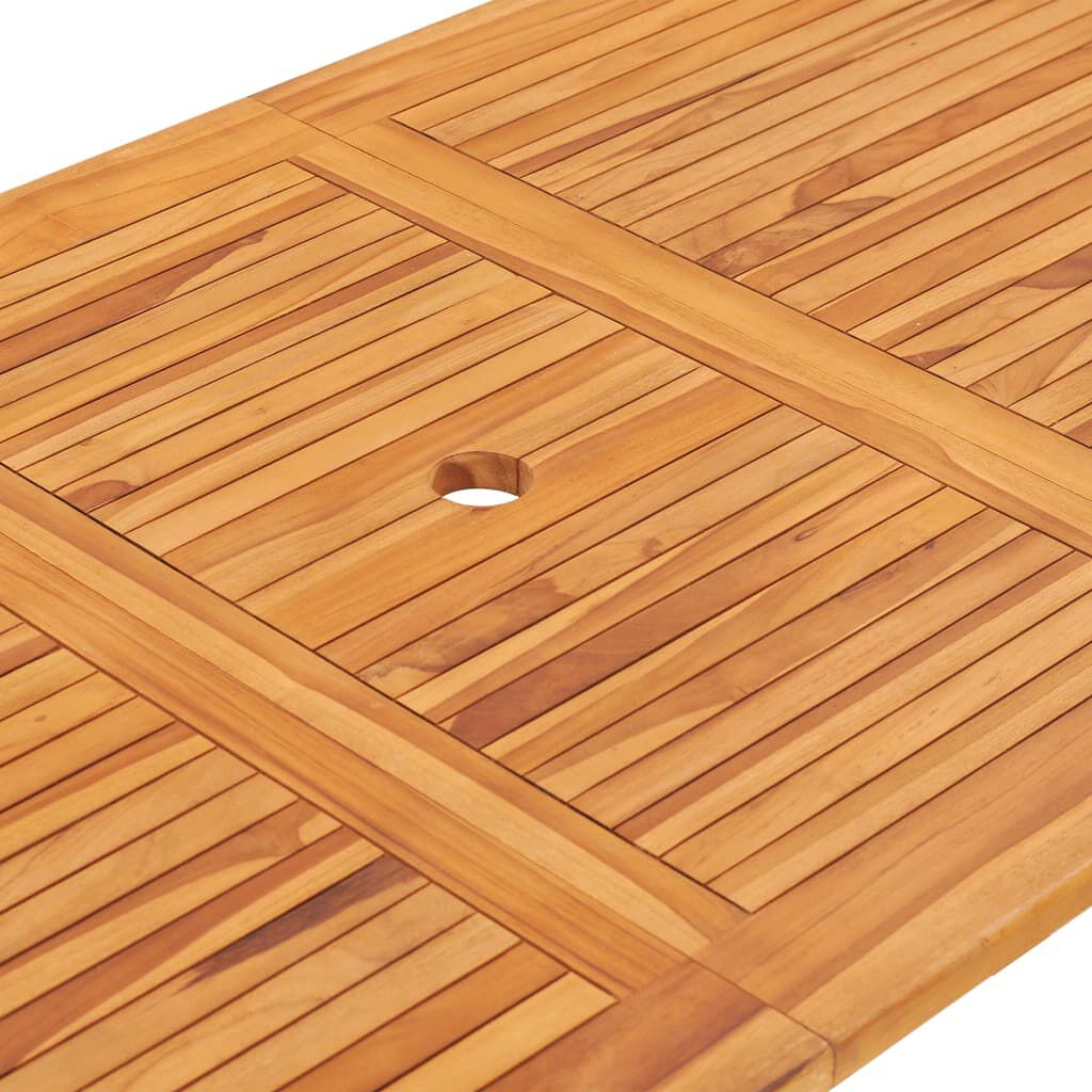 vidaXL 5 Piece Folding Outdoor Dining Set Solid Teak Wood