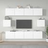 vidaXL 6 Piece TV Cabinet Set White Engineered Wood