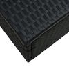 vidaXL 5 Piece Garden Lounge Set with Cushions Poly Rattan Black