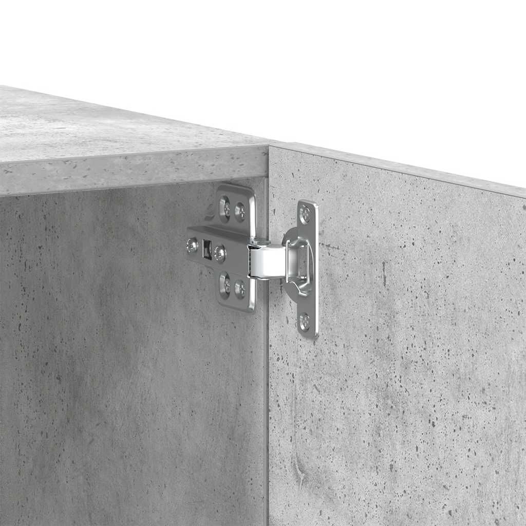 vidaXL TV Cabinet Concrete Grey 100x35x40 cm Engineered Wood