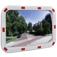 Convex Traffic Mirror Rectangle 40 x 60 cm with Reflectors,  Convex Traffic Mirror Rectangle 40 x 60 cm with Reflectors