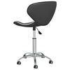 vidaXL Swivel Dining Chairs 4 pcs Grey Faux Leather