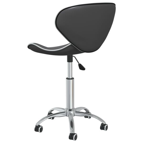 vidaXL Swivel Dining Chairs 4 pcs Grey Faux Leather