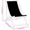vidaXL Folding Beach Chairs 2 pcs Grey Aluminium and Textilene