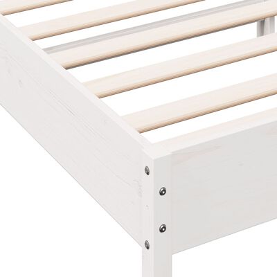 vidaXL Bed Frame without Mattress White 90x200 cm Solid Wood Pine, white vidaXL Bed Frame without Mattress White 90x200 cm Solid Wood Pine