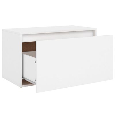 vidaXL Hall Bench 80x40x45 cm White Engineered Wood, white vidaXL Hall Bench 80x40x45 cm White Engineered Wood