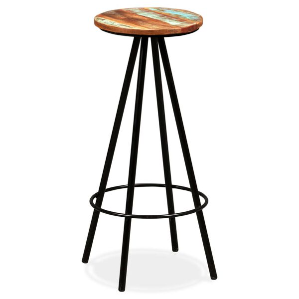 vidaXL Bar Stools 4 pcs Solid Reclaimed Wood