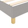 vidaXL Bed Frame without Mattress Light Grey 90x200 cm Fabric