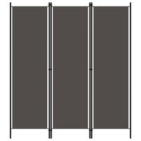 vidaXL 3-Panel Room Divider Anthracite 150x180 cm, anthracite vidaXL 3-Panel Room Divider Anthracite 150x180 cm
