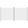 vidaXL 2-Panel Room Divider White 348x180 cm Fabric