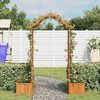vidaXL Garden Pergola with Planter Solid Firwood