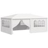 vidaXL Party Tent | White | Polyethylene, Steel | Large | Collapsible