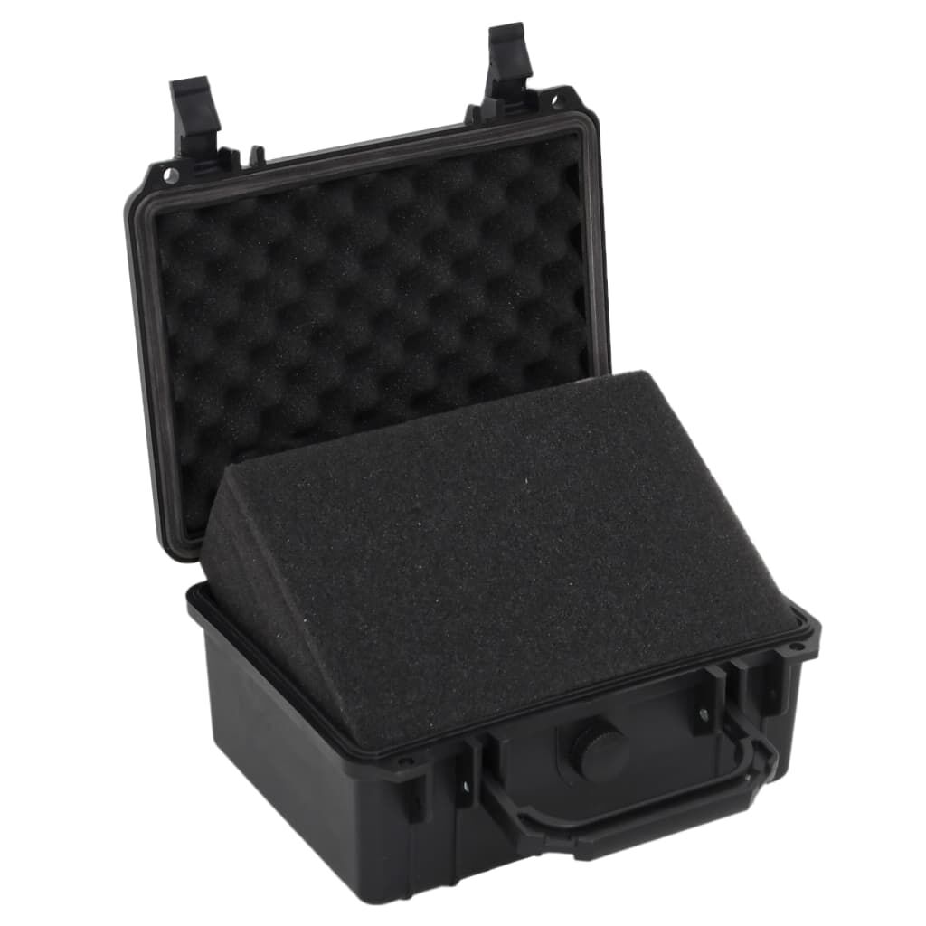 vidaXL Portable Flight Case Black 24x19x11 cm PP