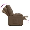 vidaXL Recliner Chair Brown Fabric