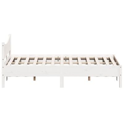 vidaXL Bed Frame without Mattress White 120x190 cm Small Double Solid Wood Pine, white vidaXL Bed Frame without Mattress White 120x190 cm Small Double Solid Wood Pine