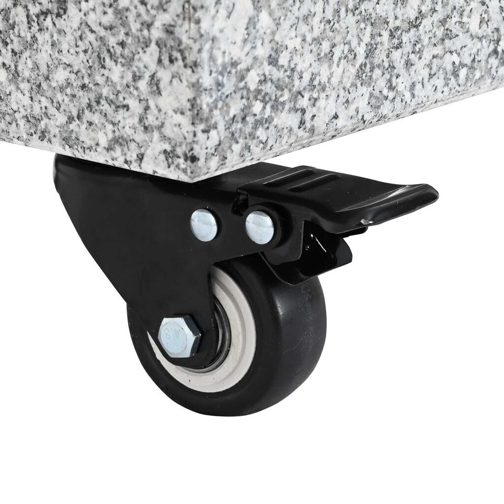 vidaXL Umbrella Base Light Grey 45x25x8.3 cm Granite
