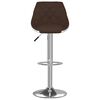 vidaXL Bar Stools 2 pcs Brown and White Faux Leather