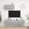 vidaXL 3 Piece TV Cabinet Set Concrete Grey Engineered Wood