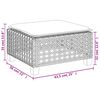 vidaXL 6 Piece Garden Sofa Set with Cushions Grey Poly Rattan