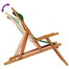 vidaXL Folding Beach Chairs 2 pcs Green Fabric