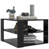 vidaXL Coffee Table Black 60x60x40 cm Engineered Wood