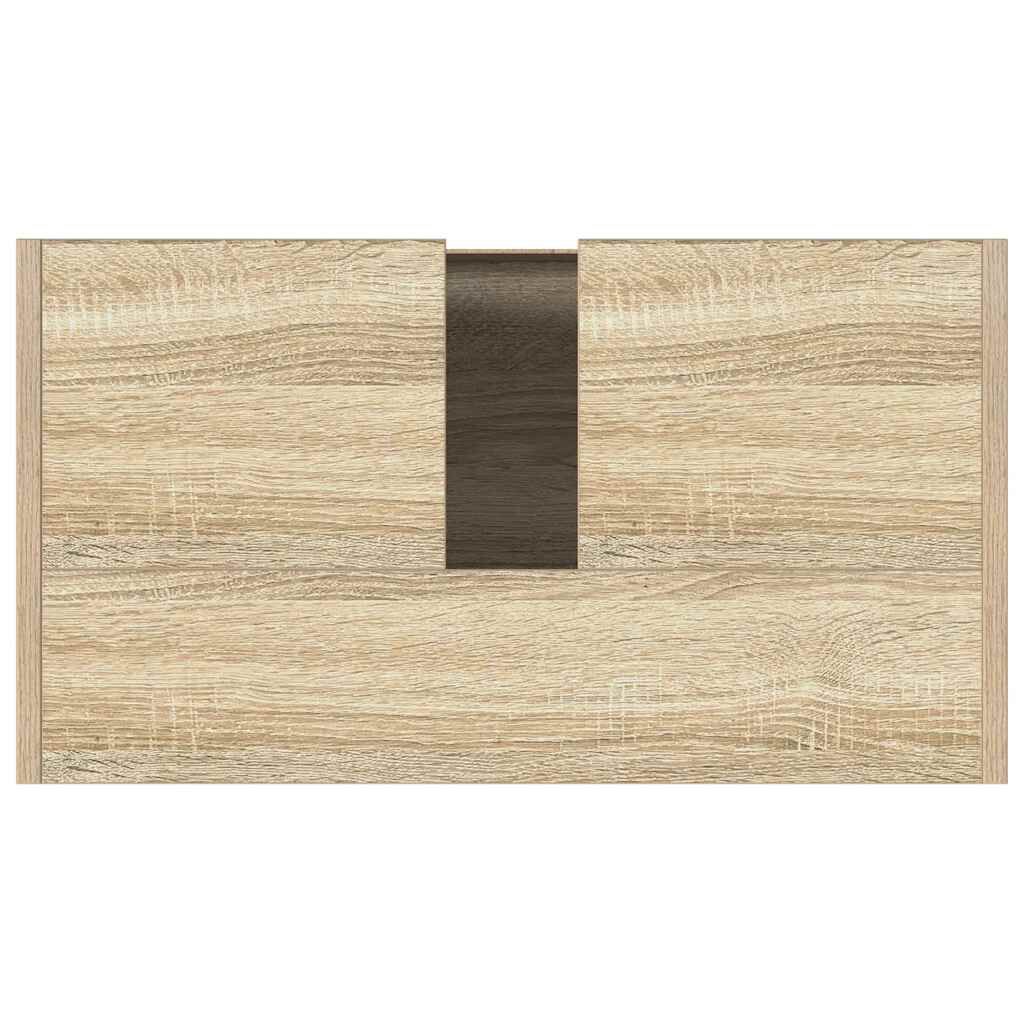 vidaXL Bathroom Cabinet Sonoma Oak 60x33x61 cm Engineered Wood